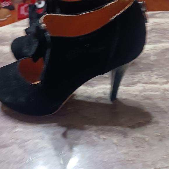 Velvet Heels Bow Mary Jane whimsigoth grunge sexy dark feminine - Picture 3 of 8